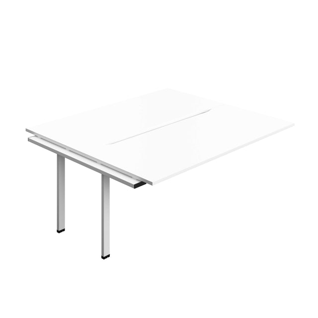 Synergy Bench Extension with Cut Out: 2 Person  : 1800 | 800 | White/White