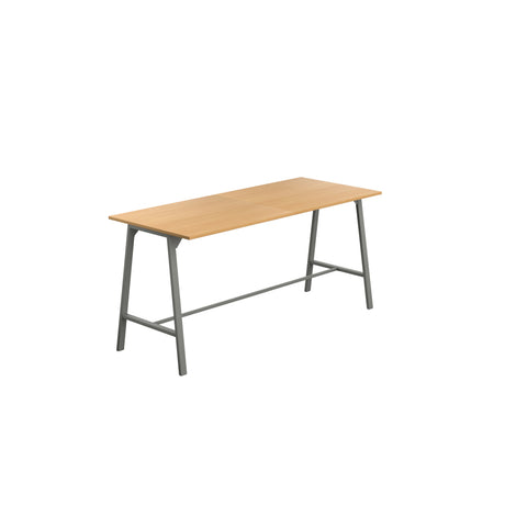 Titan High Maker Rectangular Table | 1500 X 1000 | Black/Sorano Oak