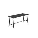 Titan High Maker Rectangular Table | 1500 X 1000 | Black/Sorano Oak