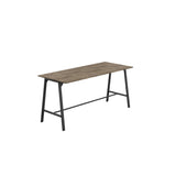 Titan High Maker Rectangular Table | 1500 X 1000 | Black/Sorano Oak