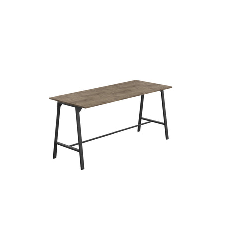Titan High Maker Rectangular Table | 1500 X 1000 | Black/Sorano Oak