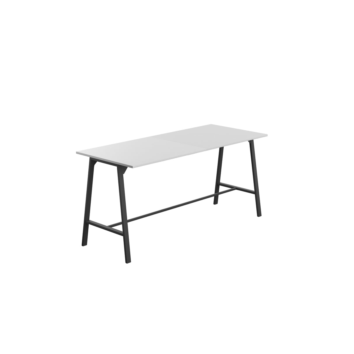 Titan High Maker Rectangular Table | 1500 X 1000 | Black/Sorano Oak