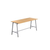 Titan High Maker Rectangular Table | 1500 X 1000 | Black/Sorano Oak