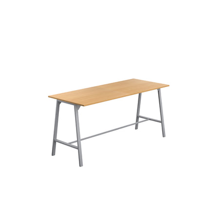 Titan High Maker Rectangular Table | 1500 X 1000 | Black/Sorano Oak
