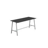 Titan High Maker Rectangular Table | 1500 X 1000 | Black/Sorano Oak