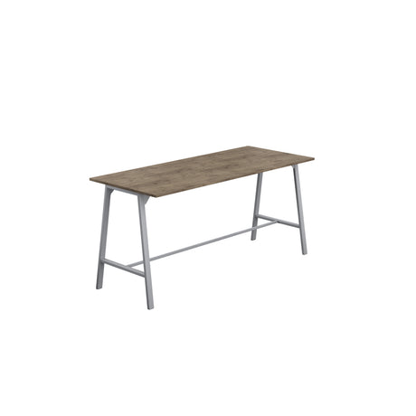 Titan High Maker Rectangular Table | 1500 X 1000 | Black/Sorano Oak