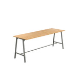 Titan High Maker Rectangular Table | 1500 X 1000 | Black/Sorano Oak
