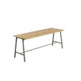 Titan High Maker Rectangular Table | 1500 X 1000 | Black/Sorano Oak