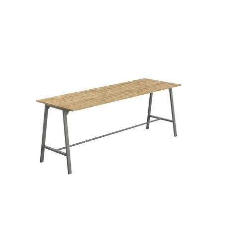 Titan High Maker Rectangular Table | 1500 X 1000 | Black/Sorano Oak