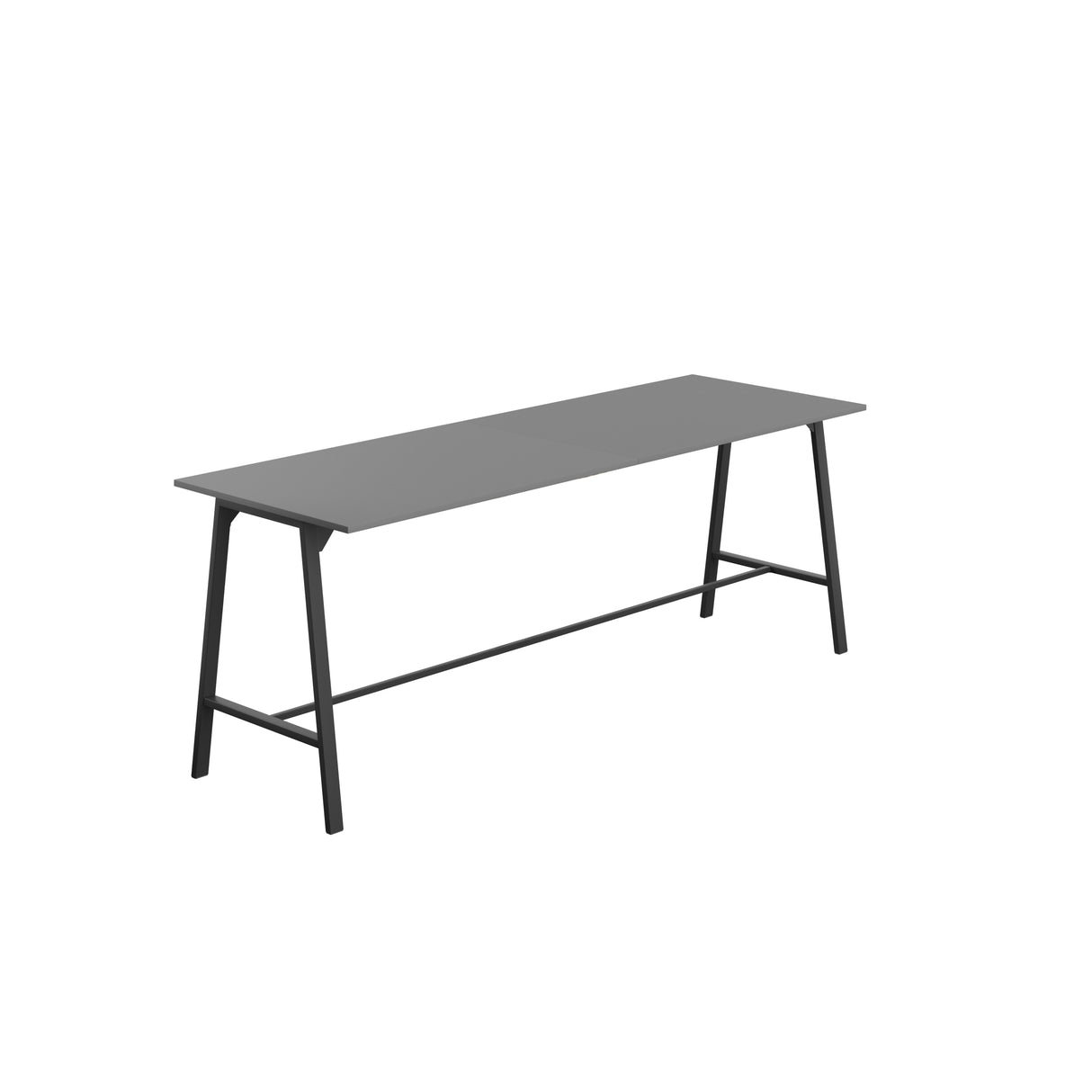 Titan High Maker Rectangular Table | 1500 X 1000 | Black/Sorano Oak