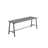 Titan High Maker Rectangular Table | 1500 X 1000 | Black/Sorano Oak
