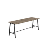 Titan High Maker Rectangular Table | 1500 X 1000 | Black/Sorano Oak