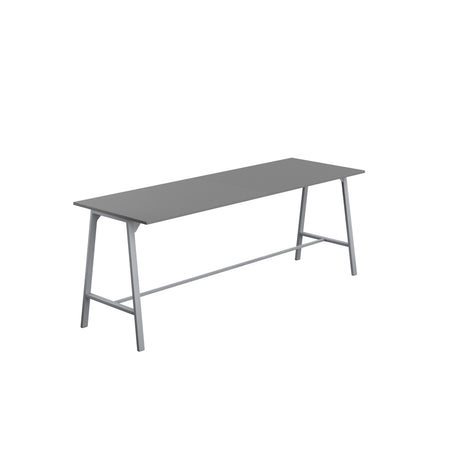 Titan High Maker Rectangular Table | 1500 X 1000 | Black/Sorano Oak