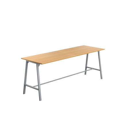 Titan High Maker Rectangular Table | 1500 X 1000 | Black/Sorano Oak