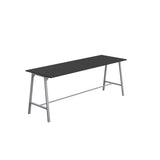 Titan High Maker Rectangular Table | 1500 X 1000 | Black/Sorano Oak