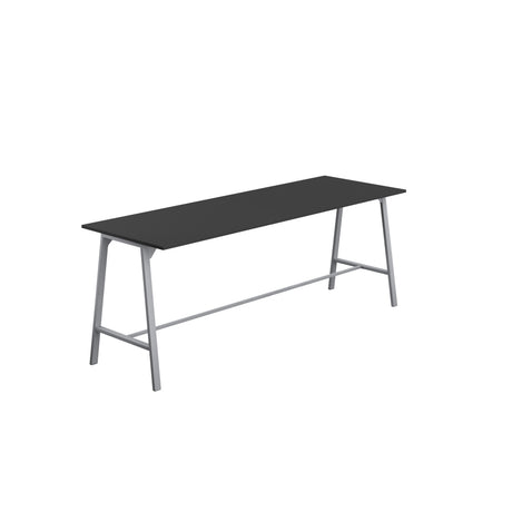 Titan High Maker Rectangular Table | 1500 X 1000 | Black/Sorano Oak