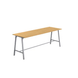 Titan High Maker Rectangular Table | 1500 X 1000 | Black/Sorano Oak