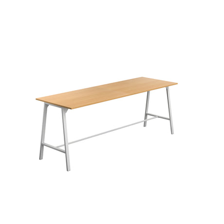 Titan High Maker Rectangular Table | 1500 X 1000 | Black/Sorano Oak