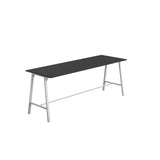 Titan High Maker Rectangular Table | 1500 X 1000 | Black/Sorano Oak
