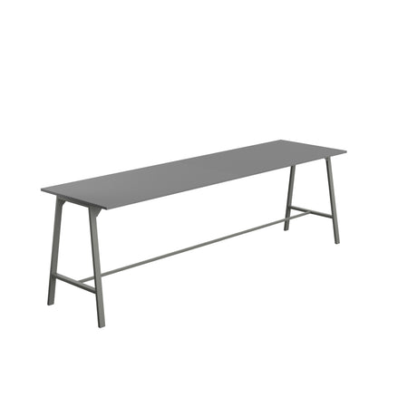 Titan High Maker Rectangular Table | 1500 X 1000 | Black/Sorano Oak