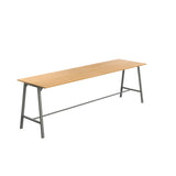 Titan High Maker Rectangular Table | 1500 X 1000 | Black/Sorano Oak