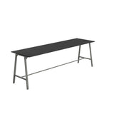 Titan High Maker Rectangular Table | 1500 X 1000 | Black/Sorano Oak