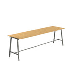 Titan High Maker Rectangular Table | 1500 X 1000 | Black/Sorano Oak