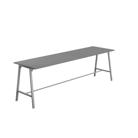 Titan High Maker Rectangular Table | 1500 X 1000 | Black/Sorano Oak