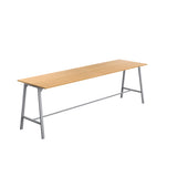 Titan High Maker Rectangular Table | 1500 X 1000 | Black/Sorano Oak