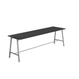 Titan High Maker Rectangular Table | 1500 X 1000 | Black/Sorano Oak
