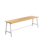 Titan High Maker Rectangular Table | 1500 X 1000 | Black/Sorano Oak