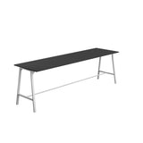 Titan High Maker Rectangular Table | 1500 X 1000 | Black/Sorano Oak