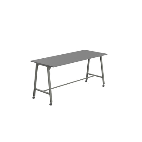 Titan Mobile High Maker Rectangular Table | 1200 X 1000 | White/Sorano Oak
