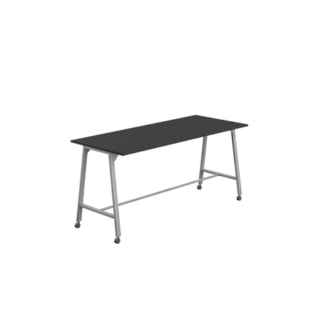 Titan Mobile High Maker Rectangular Table | 1200 X 1000 | White/Sorano Oak