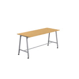 Titan Mobile High Maker Rectangular Table | 1200 X 1000 | White/Sorano Oak