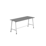 Titan Mobile High Maker Rectangular Table | 1200 X 1000 | White/Sorano Oak