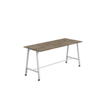 Titan Mobile High Maker Rectangular Table | 1200 X 1000 | White/Sorano Oak