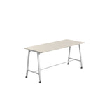 Titan Mobile High Maker Rectangular Table | 1200 X 1000 | White/Sorano Oak