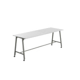 Titan Mobile High Maker Rectangular Table | 1200 X 1000 | White/Sorano Oak