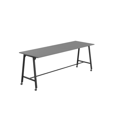 Titan Mobile High Maker Rectangular Table | 1200 X 1000 | White/Sorano Oak