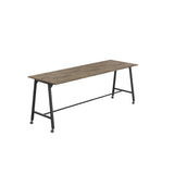 Titan Mobile High Maker Rectangular Table | 1200 X 1000 | White/Sorano Oak