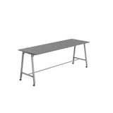 Titan Mobile High Maker Rectangular Table | 1200 X 1000 | White/Sorano Oak