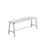 Titan Mobile High Maker Rectangular Table | 1200 X 1000 | White/Sorano Oak