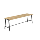 Titan Mobile High Maker Rectangular Table | 1200 X 1000 | White/Sorano Oak