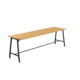 Titan Mobile High Maker Rectangular Table | 1200 X 1000 | White/Sorano Oak