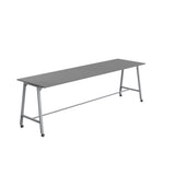 Titan Mobile High Maker Rectangular Table | 1200 X 1000 | White/Sorano Oak