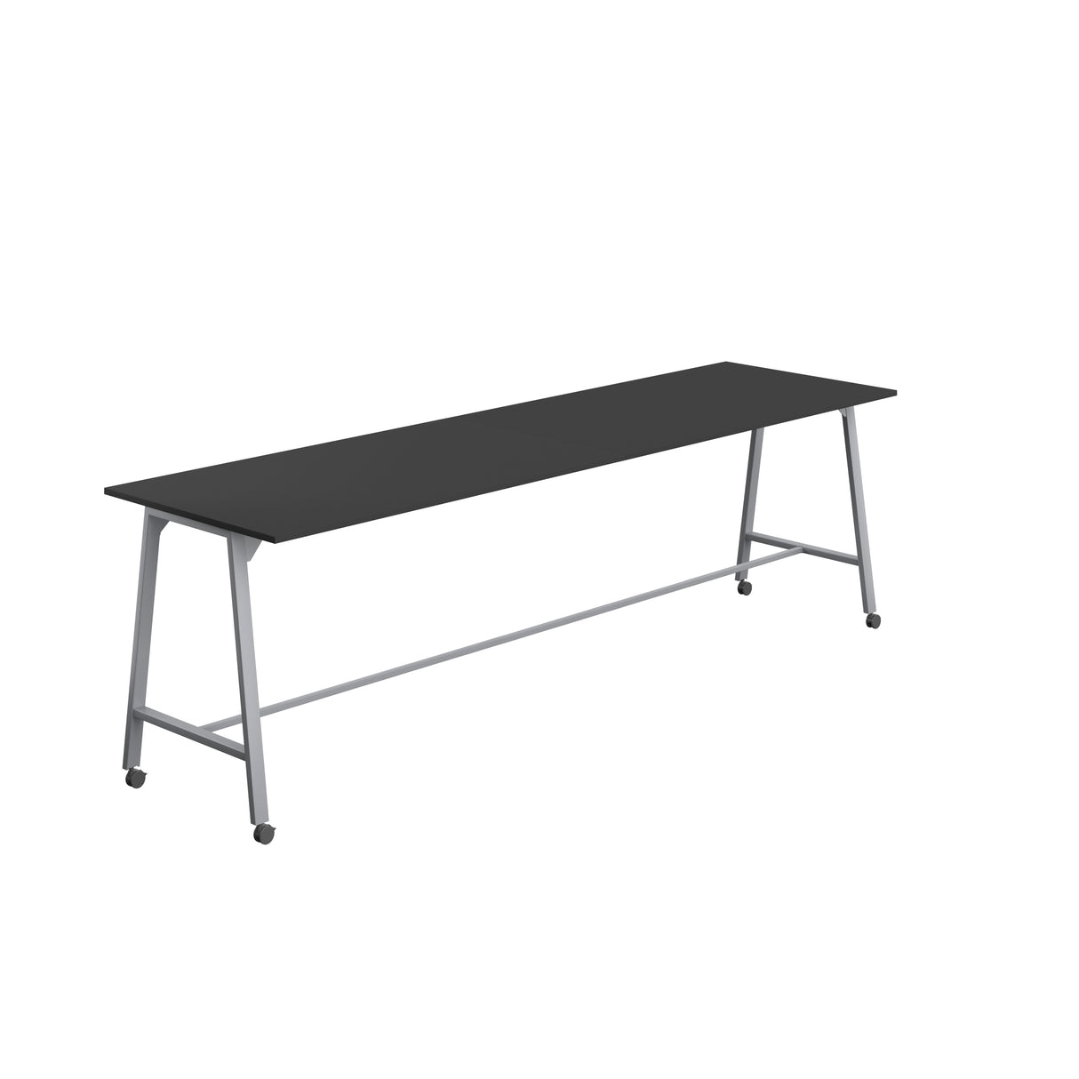Titan Mobile High Maker Rectangular Table | 1200 X 1000 | White/Sorano Oak