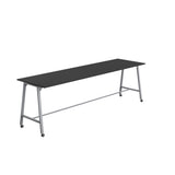 Titan Mobile High Maker Rectangular Table | 1200 X 1000 | White/Sorano Oak