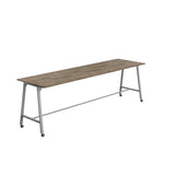 Titan Mobile High Maker Rectangular Table | 1200 X 1000 | White/Sorano Oak