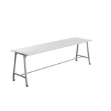 Titan Mobile High Maker Rectangular Table | 1200 X 1000 | White/Sorano Oak